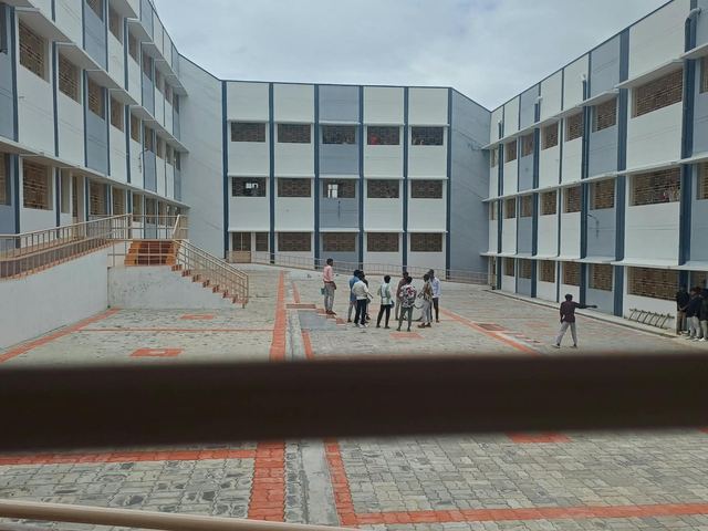 College building and courtyard